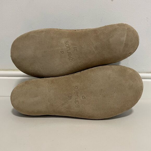 Glerups Wool Boots Sleepers Leather Sole Size 39 in Denim NEW - Picture 9 of 10